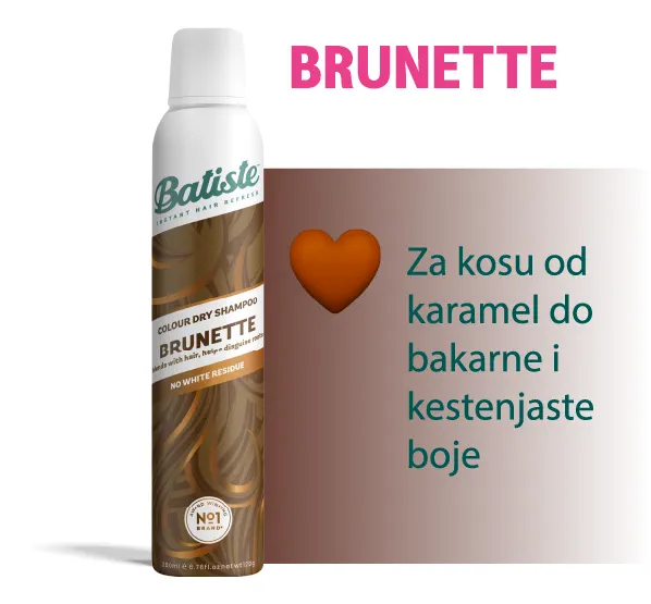Batiste suvi šampon - Brunette - Za kosu od karamel do bakarne i kestenjaste boje