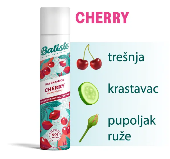 Batiste suvi šampon - Cherry - trešnja, krastavac, pupoljak ruže