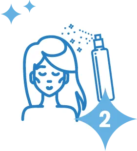 Podeli kosu na pramenove i nanesi sprej na koren.